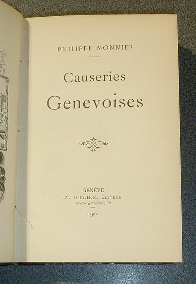 Causeries Genevoises