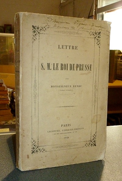 Lettre à S.M. le Roi de Prusse