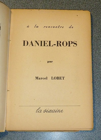 À la Rencontre de Daniel-Rops