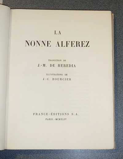 La Nonne Alferez (avec suite)