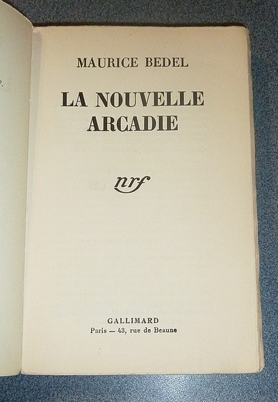 La nouvelle Arcadie