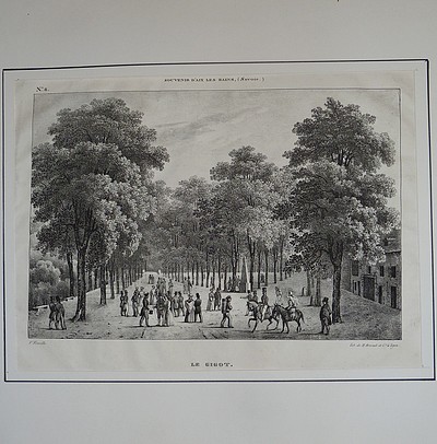 Le Gigot, promenade. Souvenir d'Aix les Bains (Savoie) - Fonville (Nicolas Victor) 1805-1856, V.