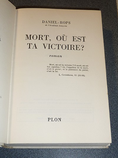 Mort, où est ta victoire ?