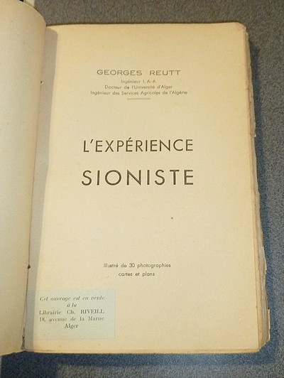 L'expérience Sioniste