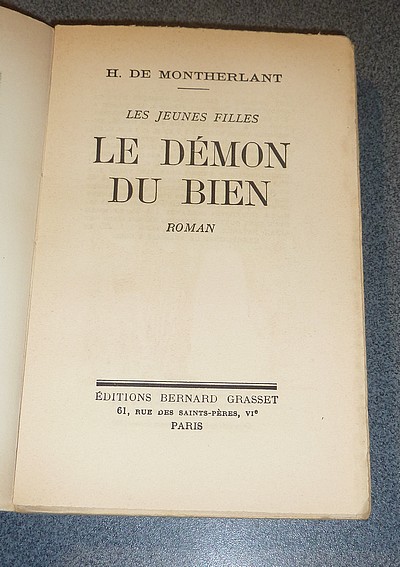 Le démon du bien (les jeunes filles)