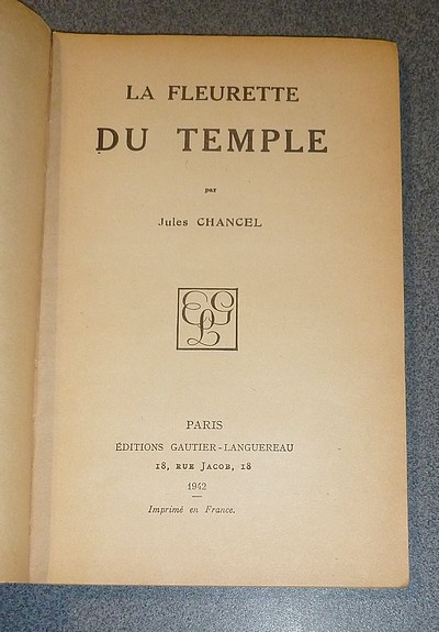 La fleurette du Temple