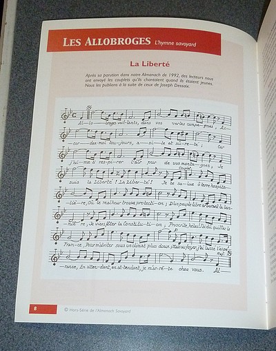 Chansons chantées en Pays de Savoie. Paroles et musique