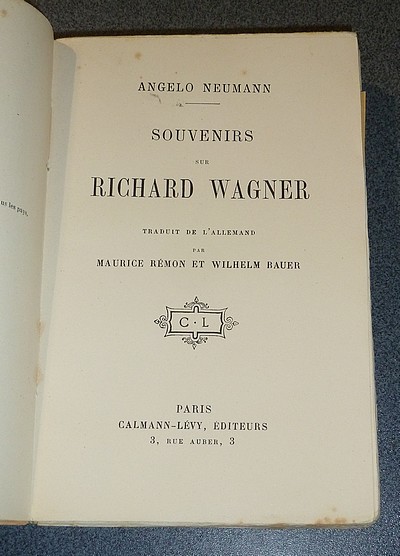 Souvenirs sur Richard Wagner