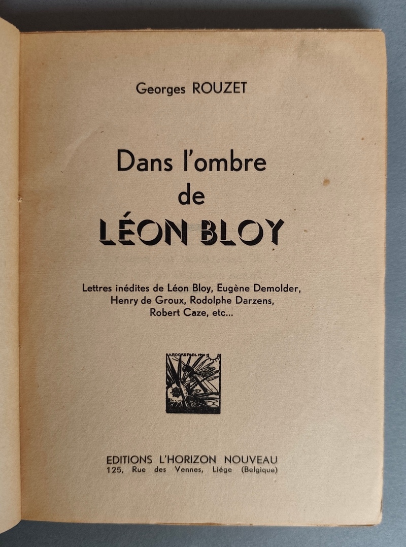 Dans l'ombre de Léon Bloy