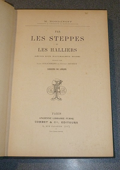 Par les Steppes et les Halliers (Récits d'un naturaliste russe)