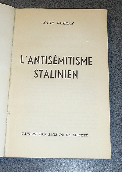 L'Antisémitisme Stalinien