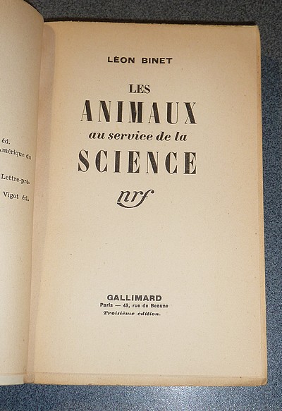 Les animaux au service de la science