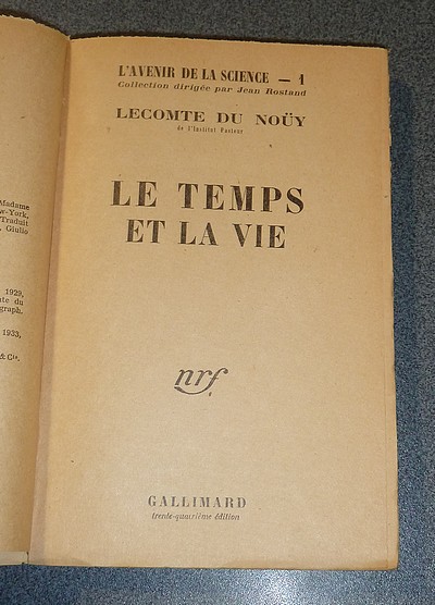 Le Temps et la Vie