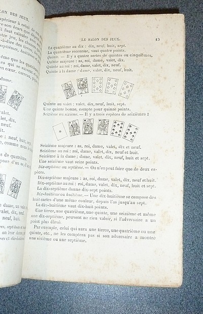 Le Salon des Jeux. Règle et description de tous les jeux de cartes, ainsi que des jeux de Dominos, de Trictrac, de Dames, d'Échecs et de Billard