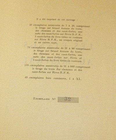 Les étangs au Mistral (exemplaire sur grand Annam avec suite des eaux-fortes et 5 eaux-fortes tirées en couleurs)