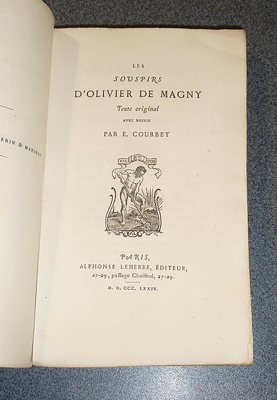Les Souspirs d'Olivier de Magny. Texte original