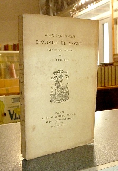 Dernières Poésies d'Olivier de Magny