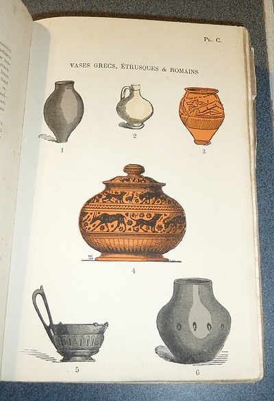 La Céramique enseignée par la reproduction et la vue de ses différents produits : Terres cuites antiques - Poteries - Grès - Faïences et Porcelaines anciennes, françaises et étrangères