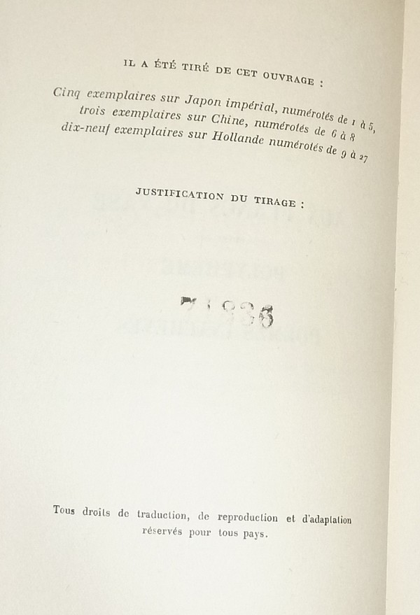 Aux flancs du vase, suivi de Polyphème, et de Poèmes inachevées