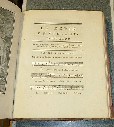 Collection complète des oeuvres. Tome Cinquième : Discours qui a remporté le prix de l'Académie de Dijon ; Observation et réfutation de ce discours ; Le devins du village (Opéra) ; Lettres sur la musique ; Narcisse ; Lettres de Rousseau à Voltaire...