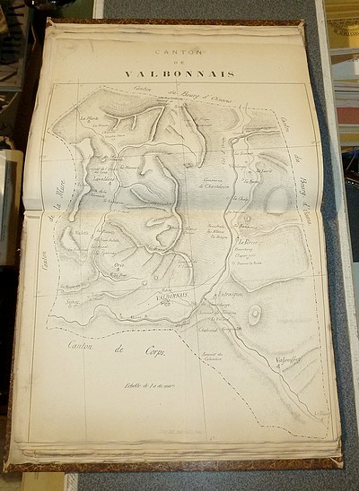 Atlas de la Description topographique, historique et statistique des cantons formant le département de l'Isère et des communes qui en dépendent