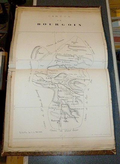 Atlas de la Description topographique, historique et statistique des cantons formant le département de l'Isère et des communes qui en dépendent