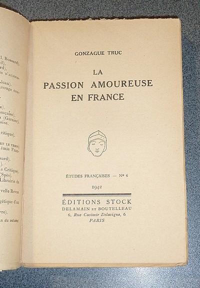 La Passion amoureuse en France