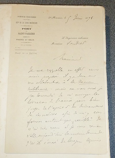 Abel Servien, négociateur des Traités de Westphalie, l'un des quarante fondateurs de l'Académie française. Étude sur sa vie politique & littéraire (Le Maine à l'Académie française) (avec une lettre autographe de l'auteur)