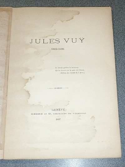 Jules Vuy 1815-1896