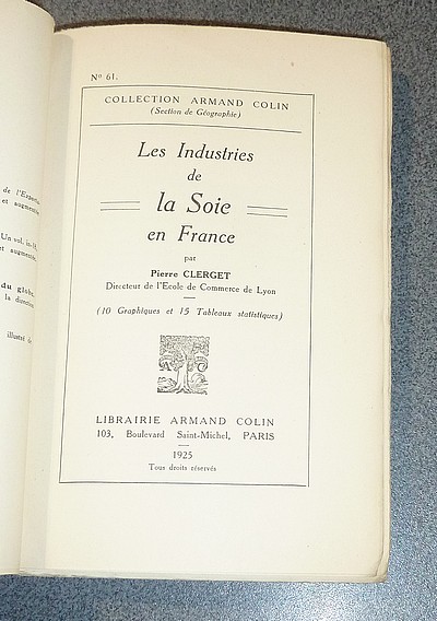 Les industries de la Soie en France