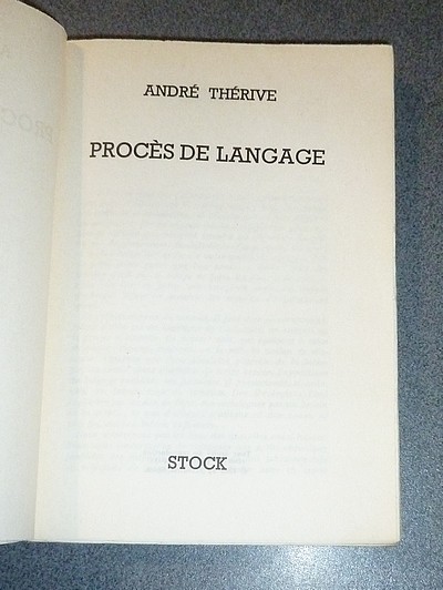 Procès de langage