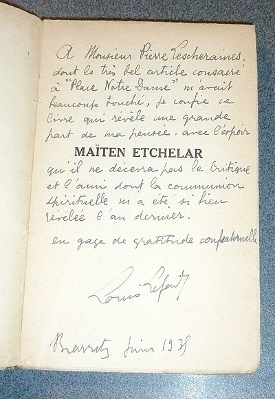 Maïten Etchelar (Dédicace)