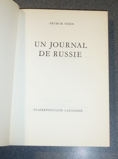 Un journal de Russie