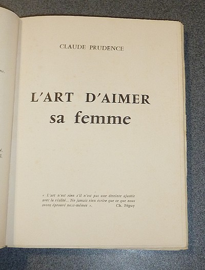 L'art d'aimer sa femme