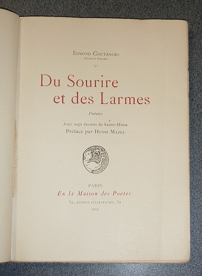 Du Sourire et des larmes, Poésies