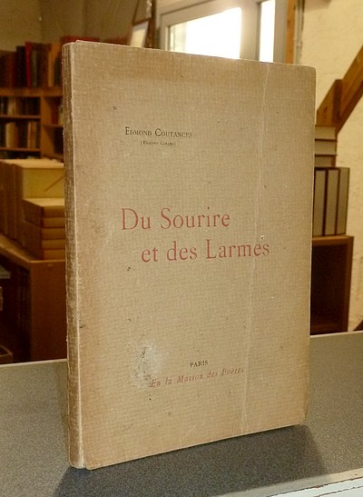 livre ancien - Du Sourire et des larmes, Poésies - Coutances (Edmond Girard), Edmond