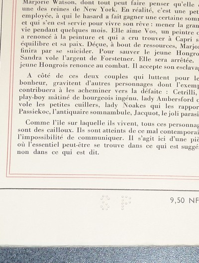 Les cailloux Pièce en deux parties