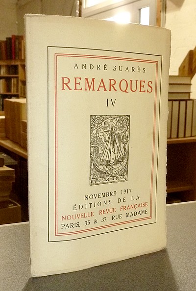 Remarques IV (édition originale)