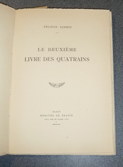 Le Deuxième livre des quatrains