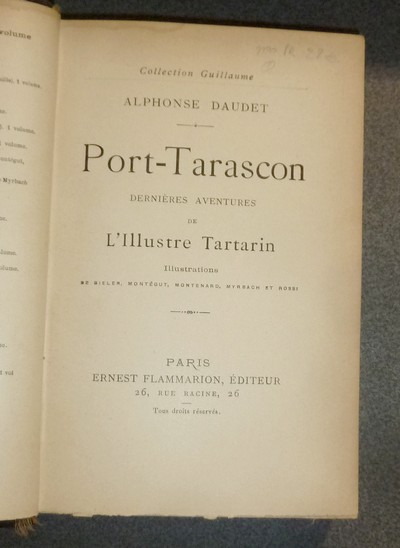 Port-Tarascon. Dernières aventures de l'illustre Tartarin