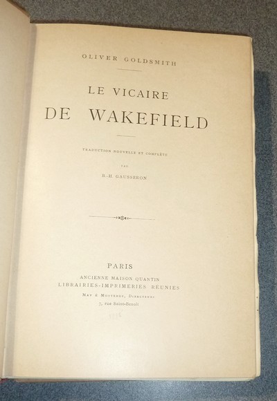 Le Vicaire de Wakefield