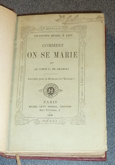 Comment on se marie