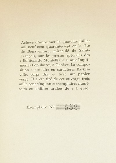 De la Terre et du Ciel