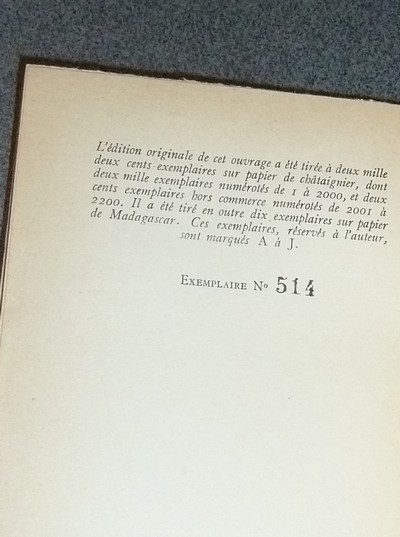 Un suicide indirect (édition originale avec dédicace)