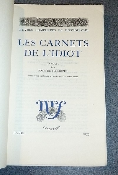 Les carnets de l'Idiot