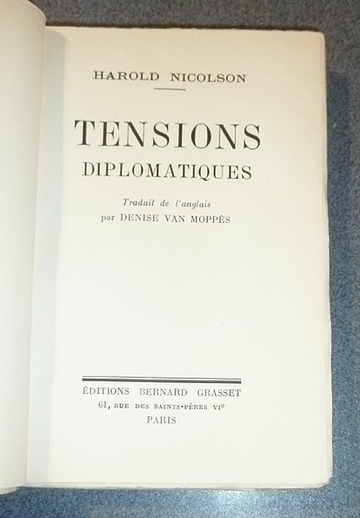 Tensions diplomatiques