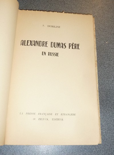 Alexandre Dumas Père en Russie