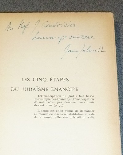 Les cinq étapes du Judaïsme émancipé