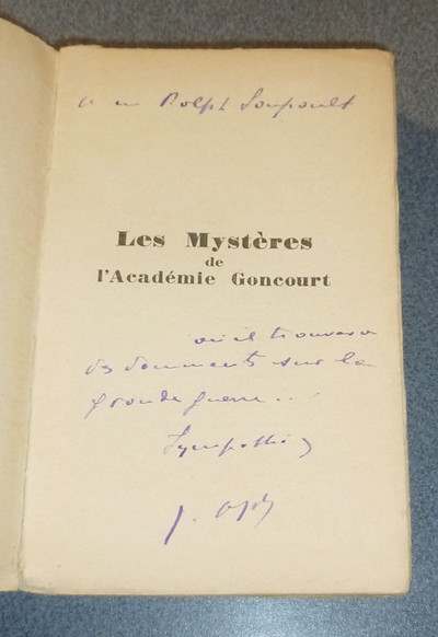 Les mystères de l'Académie Goncourt (Dédicace)