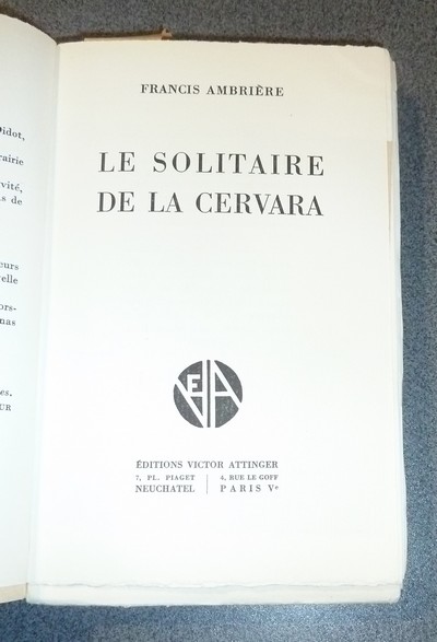 Le solitaire de la Cervara